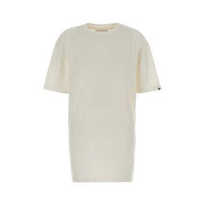 Extreme Cashmere Women White Cotton Blend Oversize T-Shirt